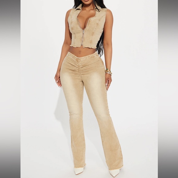 Frayed Vest Top & Bottom - Picture 1 of 4